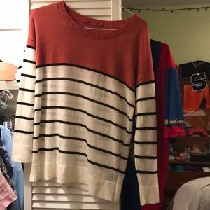 Striped cotton sweater